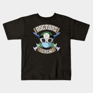 Doctors crew Jolly Roger pirate flag Kids T-Shirt